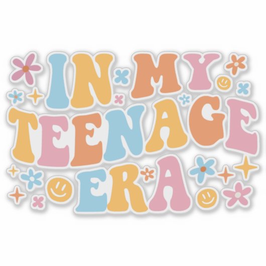 10代の頃 シール (正面)