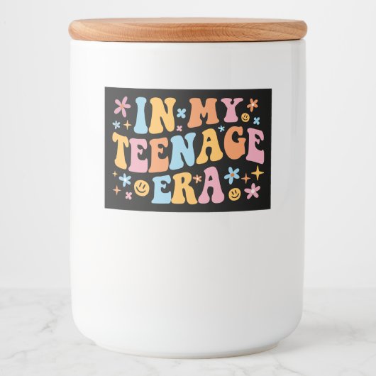 10代の頃 フードラベル (正面)