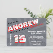 10代の/トゥイーングラフティウォール誕生日パーティー 招待状 (スタンド正面)