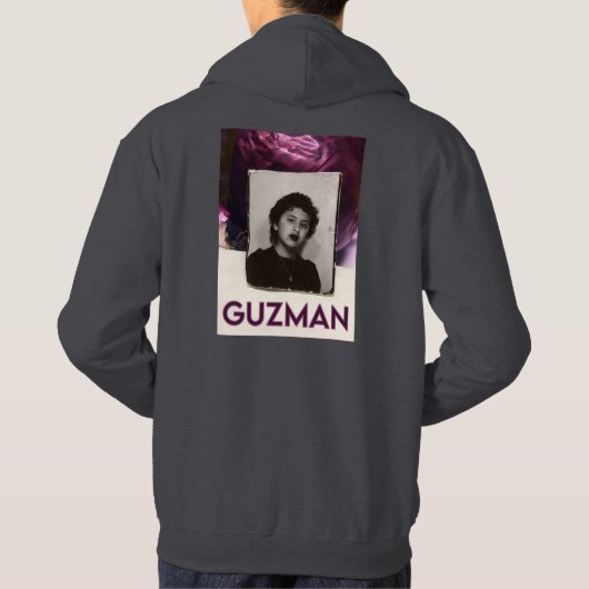 10代のVIRGIE 01 – 男性フード付きスウェットシャツ パーカ (裏面)