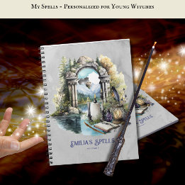 10代パーソナライズされたの魔女の魔導書グリモア ノートブック