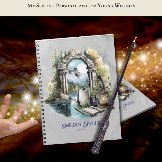 10代パーソナライズされたの魔女の魔導書グリモア ノートブック