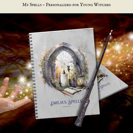 10代パーソナライズされたの魔女の魔導書グリモア ノートブック