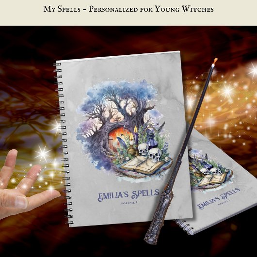 10代パーソナライズされたの魔女の魔導書グリモア ノートブック