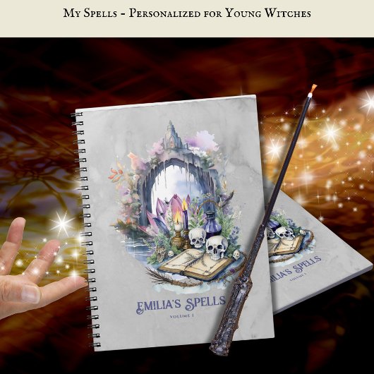 10代パーソナライズされたの魔女の魔導書グリモア ノートブック