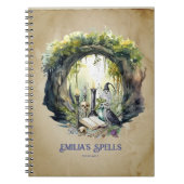 10代パーソナライズされたの魔女の魔導書グリモア ノートブック (正面)