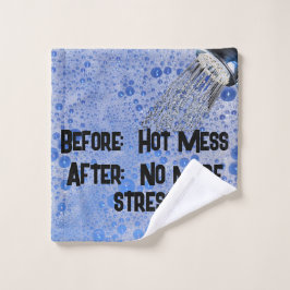 10代ユーモアのあるの男の子のバスルームおもしろいデコ ウォッシュタオル