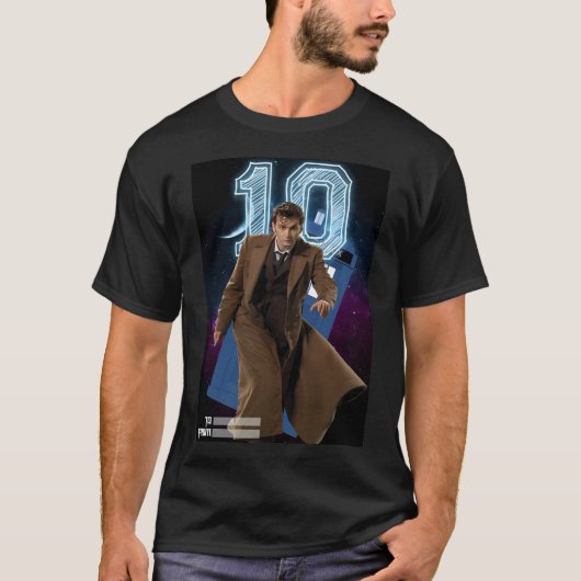 10代目ドクター - グリーティングカード Tシャツ (正面)