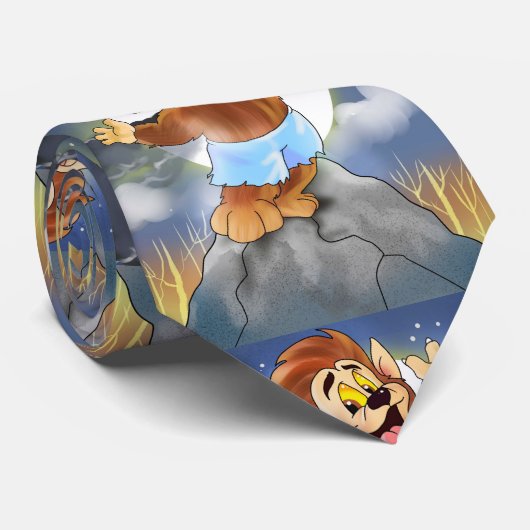 10体の小さなモンスター:狼ウィリー(輝きなし)ネクタイ ネクタイ (ロール)