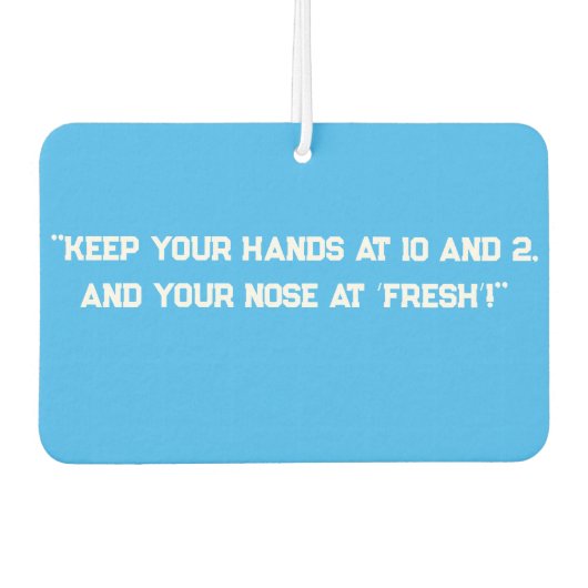 「10保と2で手を カーエアーフレッシュナー (正面)