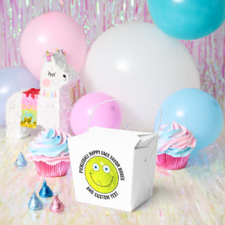 10個のカスタムピックルボールパーティブルーアイHappy Face フェイバーボックス