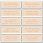 10個のゲスト名アドレスシャンパン金ゴールド シール<br><div class="desc">10個のゲスト名のアドレスSticker Champagne金ゴールド結婚式用シールは、シャンパンの背景にゴールデンスクリプトの各ステッカーに、個々のゲスト名とアドレスを付けた10個のステッカーを備えている。クリスマスやホリデーカード、パーティの招待状、サンキューカード、オフィスのメール配信にも最適。提供されている文字ボックスで文字を編集する。注意:ラベルのサイズが必要な場合は、ステッカーのシートサイズを確認する。ドロップダウンボックスに表示されるサイズは、個々のラベルサイズではなくシートサイズに対応している。Evco Studioの他の色とオプションを表示https://www.zazzle.com/store/evcostudio</div>