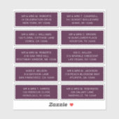 10個のゲスト名アドレスパーティー結婚 シール (シート)