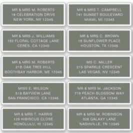 10個のゲスト名アドレスパーティー結婚 シール