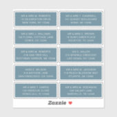 10個のゲスト名アドレスパーティー結婚 シール (シート)