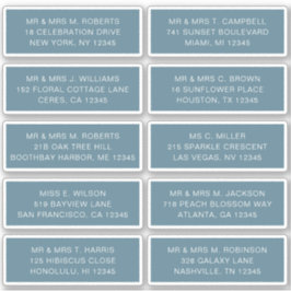 10個のゲスト名アドレスパーティー結婚 シール