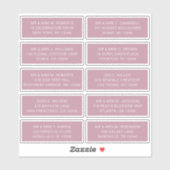 10個のゲスト名アドレスパーティー結婚 シール (シート)