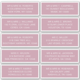 10個のゲスト名アドレスパーティー結婚 シール