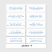 10個のゲスト名アドレスパーティー結婚 シール (シート)