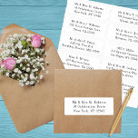 10個のゲスト名アドレスパーティー結婚 シール<br><div class="desc">10個々のゲスト名アドレスパーティー結婚のブラックスクリプトステッカーは、バックグラウンドで黒で各ステッカーに個々のゲスト名とアドレスを付けた10個のステッカーを備え澄んている。クリスマスやホリデーカード、パーティの招待状、サンキューカード、オフィスのメール配信にも最適。提供されている文字ボックスで文字を編集する。Evco Studioの他の色とオプションを表示https://www.zazzle.com/store/evcostudio</div>