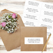 10個のゲスト名アドレスパーティー結婚 シール