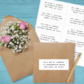 10個のゲスト名アドレスパーティー結婚 シール