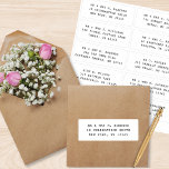 10個のゲスト名アドレスパーティー結婚 シール<br><div class="desc">10個々のゲスト名アドレスパーティー結婚のブラックスクリプトステッカーは、白い背景に黒の各ステッカーに個々のゲスト名とアドレスを付けた10個のステッカーを備えている。また、クリスマスとホリデーカード、バースデーパーティ招待状、結婚式招待状、赤ちゃんシャワー、ブライダルシャワー、サンキューカードやオフィスのメールのアウトに最適。提供されている文字ボックスで文字を編集する。©Evco Studioの他の色とデザインの表示https://www.zazzle.com/store/evcostudio</div>