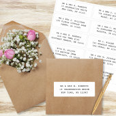 10個のゲスト名アドレスパーティー結婚 シール