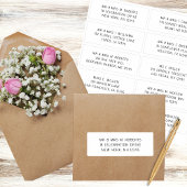 10個のゲスト名アドレスパーティー結婚 シール