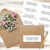 10個のゲスト名アドレスパーティー結婚 シール