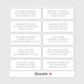 10個のゲスト名アドレスパーティー結婚 シール (シート)
