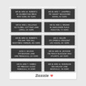 10個のゲスト名アドレスパーティー結婚 シール (シート)