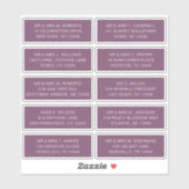 10個のゲスト名アドレスパーティー結婚 シール (シート)