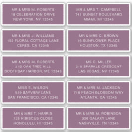 10個のゲスト名アドレスパーティー結婚 シール