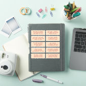 10個のゲスト名アドレスパーティー結婚 シール (iPadカバー)