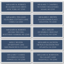 10個のゲスト名アドレスMystical Blue