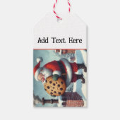 10個のサンタパーソナライズされたギフトラベル ギフトタグ (正面)