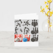 10個のピンボーリングアイコンノートカード カード (黄色い花)