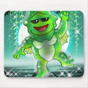 10個の小さなモンスター:クリーチャーのマウスパッドをカール マウスパッド