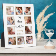 10個の画像が最初の子の名前を並べ生まれたばかりのる