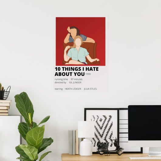 10個の私は君のミニマルな事が嫌い ポスター (ホームオフィス)