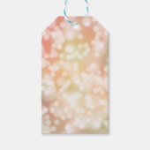 10個の《写真》ぼけ味ギフトラベル、淡い色の赤面ピンクぼやけライト ギフトタグ (正面)