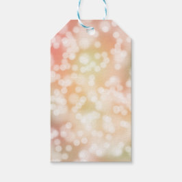 10個の《写真》ぼけ味ギフトラベル、淡い色の赤面ピンクぼやけライト ギフトタグ