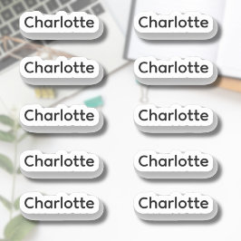 10個セット |小エレガントさなスクリプト名 シール