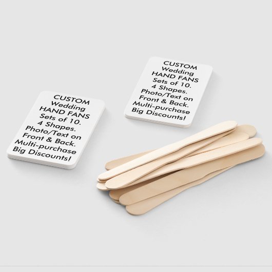 10倍カスタムのパーソナライズされた結婚手のファンの好意 ハンドファン (組立なし)