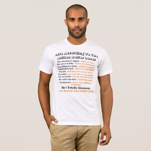 10億ドルの損失に基づく生活…..... Tシャツ (正面フル)