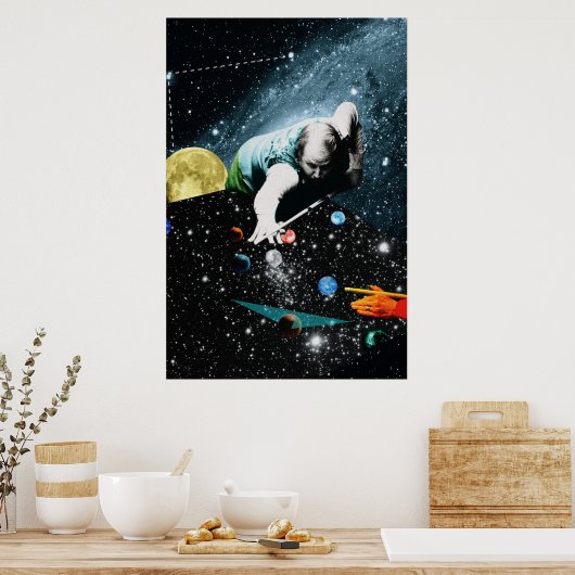 10億個のビリヤード ポスター (キッチン)