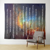 10先住民アメリカのインドの戒め タペストリー (インサイチュ(横))