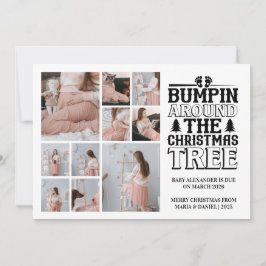10写真クリスマスツリー妊娠のお知らせ シーズンカード