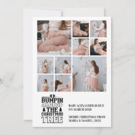 10写真クリスマスツリー妊娠のお知らせ シーズンカード